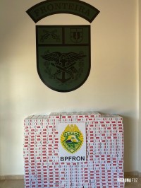 BPFRON apreende dois veículos, cigarros, aparelhos celulares e eletrônicos em Céu Azul BPFRON apreende dois veículos, cigarros, aparelhos celulares e eletrônicos em Céu Azul