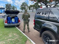 BPFRON apreende veículo carregado com agrotóxicos contrabandeados em Foz do Iguaçu BPFRON apreende veículo carregado com agrotóxicos contrabandeados em Foz do Iguaçu