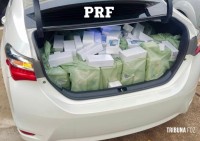 PRF apreende dois veículos carregados com contrabando na BR-277 em STI PRF apreende dois veículos carregados com contrabando na BR-277 em STI