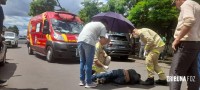 Siate socorre ciclista no Bairro Porto Meira Siate socorre ciclista no Bairro Porto Meira