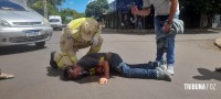Siate socorre ciclista no Bairro Porto Meira Siate socorre ciclista no Bairro Porto Meira