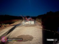 Mulher de 62 morre carbonizada após acidente em estrada rural de Medianeira Mulher de 62 morre carbonizada após acidente em estrada rural de Medianeira