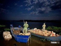 PF e BPFRON apreendem barcos carregados com contrabando de cigarros em Mercedes PF e BPFRON apreendem barcos carregados com contrabando de cigarros em Mercedes