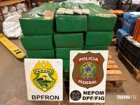 BPFRON e NEPOM apreendem 521,8 Kg de maconha em Santa Helena BPFRON e NEPOM apreendem 521,8 Kg de maconha em Santa Helena