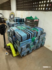 Receita Federal retém quase 2 toneladas de maconha em caminhão na Ponte Internacional da Amizade Receita Federal retém quase 2 toneladas de maconha em caminhão na Ponte Internacional da Amizade