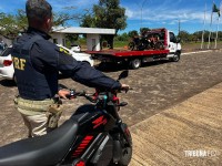 PRF recolhe 11 motocicletas durante fiscalização na Ponte Tancredo Neves PRF recolhe 11 motocicletas durante fiscalização na Ponte Tancredo Neves