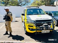 Perseguição policial termina com abandono de veículo e apreensão de arma Perseguição policial termina com abandono de veículo e apreensão de arma