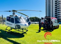 Delegacia da Policia Civil passa a receber pousos de helicóptero do SAMU para agilizar resgates em Foz do Iguaçu Delegacia da Policia Civil passa a receber pousos de helicóptero do SAMU para agilizar resgates em Foz do Iguaçu