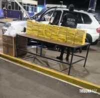 Receita Federal apreende 107,3 Kg de cocaína em veículo de luxo na Ponte da Amizade Receita Federal apreende 107,3 Kg de cocaína em veículo de luxo na Ponte da Amizade