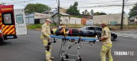 Motociclista é socorrido pelo Siate após colisão na Av. República Argentina Motociclista é socorrido pelo Siate após colisão na Av. República Argentina