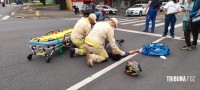 Motociclista é socorrido pelo Siate após colisão na Av. República Argentina Motociclista é socorrido pelo Siate após colisão na Av. República Argentina