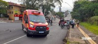 Motociclista é socorrido pelo Siate após colisão na Av. República Argentina Motociclista é socorrido pelo Siate após colisão na Av. República Argentina