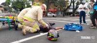 Motociclista é socorrido pelo Siate após colisão na Av. República Argentina Motociclista é socorrido pelo Siate após colisão na Av. República Argentina