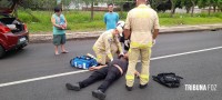 Motociclista é socorrido pelo Siate após colisão na Av. República Argentina Motociclista é socorrido pelo Siate após colisão na Av. República Argentina