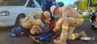Criança é atropelada por ciclista ao sair do colégio no Bairro Porto Meira Criança é atropelada por ciclista ao sair do colégio no Bairro Porto Meira