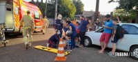 Criança é atropelada por ciclista ao sair do colégio no Bairro Porto Meira Criança é atropelada por ciclista ao sair do colégio no Bairro Porto Meira