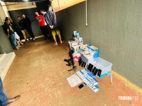PM prende 11 pessoas e apreende armas, veículo blindado e produtos roubados em Foz do Iguaçu PM prende 11 pessoas e apreende armas, veículo blindado e produtos roubados em Foz do Iguaçu