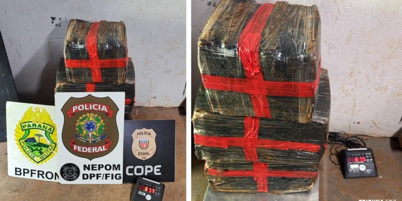 Policia Federal apreende 67,5 Kg de maconha às margens do Lago de Itaipu em Santa Helena Policia Federal apreende 67,5 Kg de maconha às margens do Lago de Itaipu em Santa Helena