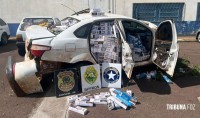 BPFRON, PF e RF apreendem 2 mil pacotes de cigarros contrabandeados em Vera Cruz do Oeste BPFRON, PF e RF apreendem 2 mil pacotes de cigarros contrabandeados em Vera Cruz do Oeste