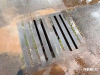 Bombeiros resgatam cachorrinho que caiu em bueiro na aduana brasileira em Foz do Iguaçu Bombeiros resgatam cachorrinho que caiu em bueiro na aduana brasileira em Foz do Iguaçu