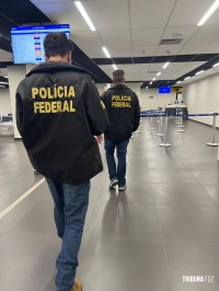 Policia Federal prende passageiro por descaminho no Aeroporto Internacional de Foz do Iguaçu Policia Federal prende passageiro por descaminho no Aeroporto Internacional de Foz do Iguaçu