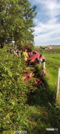 Dois homens morrem após acidente de trânsito entre Céu Azul e Vera Cruz do Oeste Dois homens morrem após acidente de trânsito entre Céu Azul e Vera Cruz do Oeste