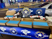 Receita Federal apreende 1000 canetas emagrecedoras na Ponte da Amizade Receita Federal apreende 1000 canetas emagrecedoras na Ponte da Amizade