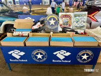 Receita Federal apreende 1000 canetas emagrecedoras na Ponte da Amizade Receita Federal apreende 1000 canetas emagrecedoras na Ponte da Amizade