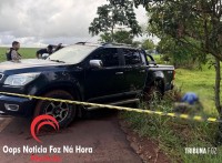 Empresário é encontrado morto ao lado de caminhonete no interior de Santa Helena Empresário é encontrado morto ao lado de caminhonete no interior de Santa Helena