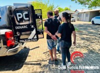 DENARC prende quatro pessoas e apreende 233 Kg de maconha na BR-277 após investigação DENARC prende quatro pessoas e apreende 233 Kg de maconha na BR-277 após investigação