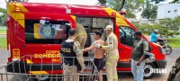 Siate socorre jovem em surto psicótico na Av. Javier Koelbel Siate socorre jovem em surto psicótico na Av. Javier Koelbel