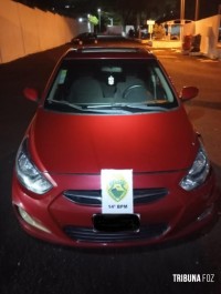 PM recupera veículo com queixa de furto/roubo ocorrido no Paraguai e transitava no bairro Cidade Nova PM recupera veículo com queixa de furto/roubo ocorrido no Paraguai e transitava no bairro Cidade Nova