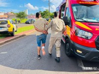 Ladrões de moto se dão mal após fugirem da Policia Militar. Um foi baleado e outro preso na Av. Andradina Ladrões de moto se dão mal após fugirem da Policia Militar. Um foi baleado e outro preso na Av. Andradina