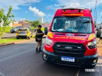 Ladrões de moto se dão mal após fugirem da Policia Militar. Um foi baleado e outro preso na Av. Andradina Ladrões de moto se dão mal após fugirem da Policia Militar. Um foi baleado e outro preso na Av. Andradina