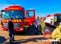 Colisão seguido de tombamento mobiliza Siate, Samu e o Corpo de Bombeiros na Av. Perimetral Leste Colisão seguido de tombamento mobiliza Siate, Samu e o Corpo de Bombeiros na Av. Perimetral Leste