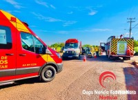 Colisão seguido de tombamento mobiliza Siate, Samu e o Corpo de Bombeiros na Av. Perimetral Leste Colisão seguido de tombamento mobiliza Siate, Samu e o Corpo de Bombeiros na Av. Perimetral Leste