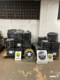 FICCO/PR e Receita Federal apreendem quase uma tonelada de maconha em carreta na cidade de Medianeira FICCO/PR e Receita Federal apreendem quase uma tonelada de maconha em carreta na cidade de Medianeira