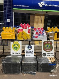 PF, PM e Marinha realizam quatro apreensões na margem do Rio Paraná em Foz do Iguaçu PF, PM e Marinha realizam quatro apreensões na margem do Rio Paraná em Foz do Iguaçu