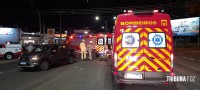 Siate socorre três turistas após colisão na Av. das Cataratas Siate socorre três turistas após colisão na Av. das Cataratas