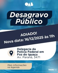 OAB/PR realiza desagravo público em defesa de advogado ofendido por agente da Polícia Federal OAB/PR realiza desagravo público em defesa de advogado ofendido por agente da Polícia Federal