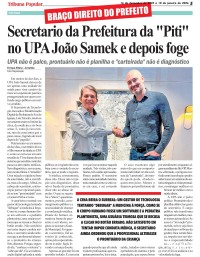 Secretario da Prefeitura da "Piti" no UPA João Samek e depois foge Secretario da Prefeitura da "Piti" no UPA João Samek e depois foge