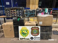 PF e PM interceptam veículo com cigarros eletrônicos na região do Rio Iguaçu PF e PM interceptam veículo com cigarros eletrônicos na região do Rio Iguaçu
