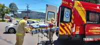Siate socorre vítima de acidente de trânsito após colisão traseira na Av. Paraná Siate socorre vítima de acidente de trânsito após colisão traseira na Av. Paraná