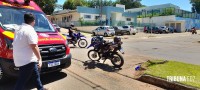 Motociclista é socorrido pelo Siate após colisão na Av. Javier Koelbel Motociclista é socorrido pelo Siate após colisão na Av. Javier Koelbel