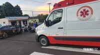 SAMU presta atendimento a vítima de acidente de trânsito em Marechal Cândido Rondon SAMU presta atendimento a vítima de acidente de trânsito em Marechal Cândido Rondon