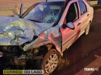 Três pessoas ficam feridas em acidente entre Marechal Cândido Rondon a Nova Santa Rosa Três pessoas ficam feridas em acidente entre Marechal Cândido Rondon a Nova Santa Rosa