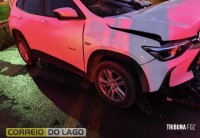 Três pessoas ficam feridas em acidente entre Marechal Cândido Rondon a Nova Santa Rosa Três pessoas ficam feridas em acidente entre Marechal Cândido Rondon a Nova Santa Rosa