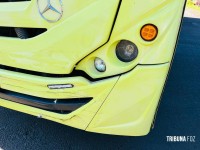 Colisão entre ônibus e carro é registrada na Vila A Colisão entre ônibus e carro é registrada na Vila A