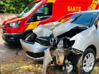 Motorista bate em árvore, recusa atendimento e é preso pela PM por embriaguês ao volante em Foz do Iguaçu Motorista bate em árvore, recusa atendimento e é preso pela PM por embriaguês ao volante em Foz do Iguaçu