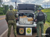 Em ação integrada, BPFRON prende homem com quase 700 Kg de drogas em Céu Azul Em ação integrada, BPFRON prende homem com quase 700 Kg de drogas em Céu Azul